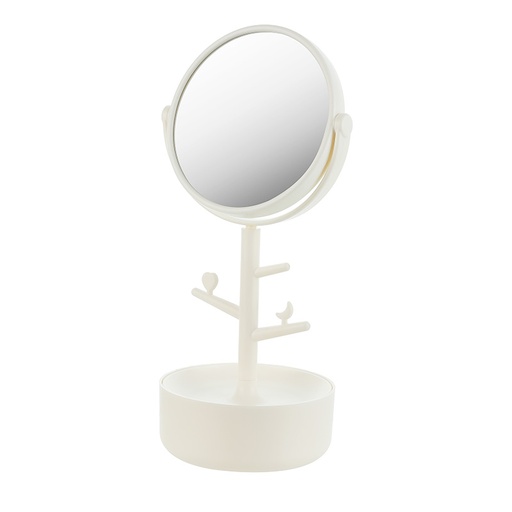 [Desktop Mirror With Storage (Miniso)] Desktop Mirror With Storage