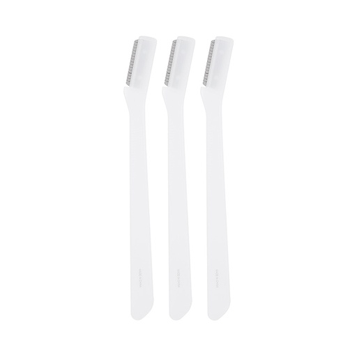 [EYEBROW KNIFE 3 PIECES WHITE (Miniso)] EYEBROW KNIFE 3 PIECES WHITE