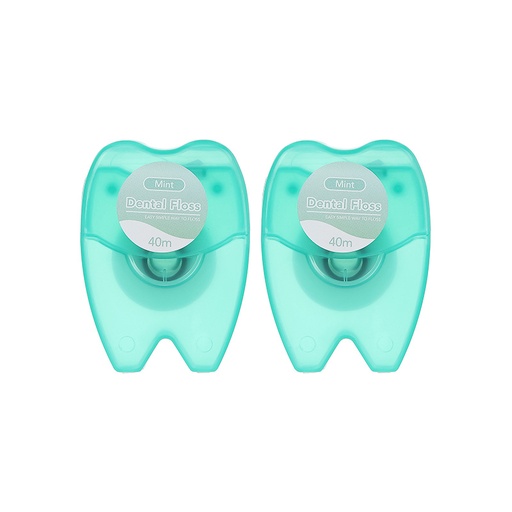 [40m Mint Flavor Smooth Dental Floss 2 Pack (Miniso)] 40m Mint Flavor Smooth Dental Floss 2 Pack