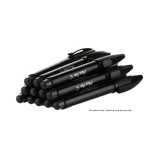 [PLUSPENS WATER BASED FIBRE TIP PEN BLACK (Moveforward)] PLUSPENS WATER BASED FIBRE TIP PEN BLACK