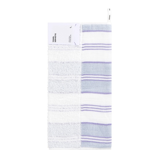 [Royal Color Striped Cotton Towel Blue (Moveforward)] Royal Color Striped Cotton Towel Blue