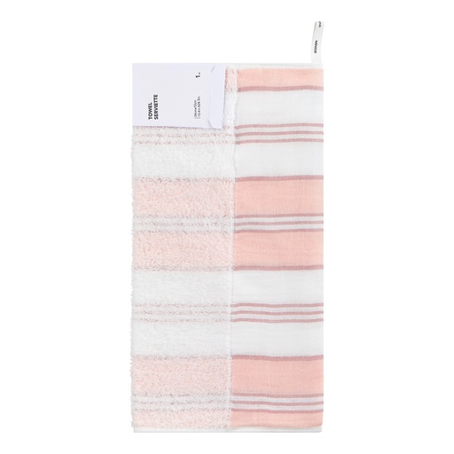[Royal Color Striped Cotton Towel Pink (Moveforward)] Royal Color Striped Cotton Towel Pink